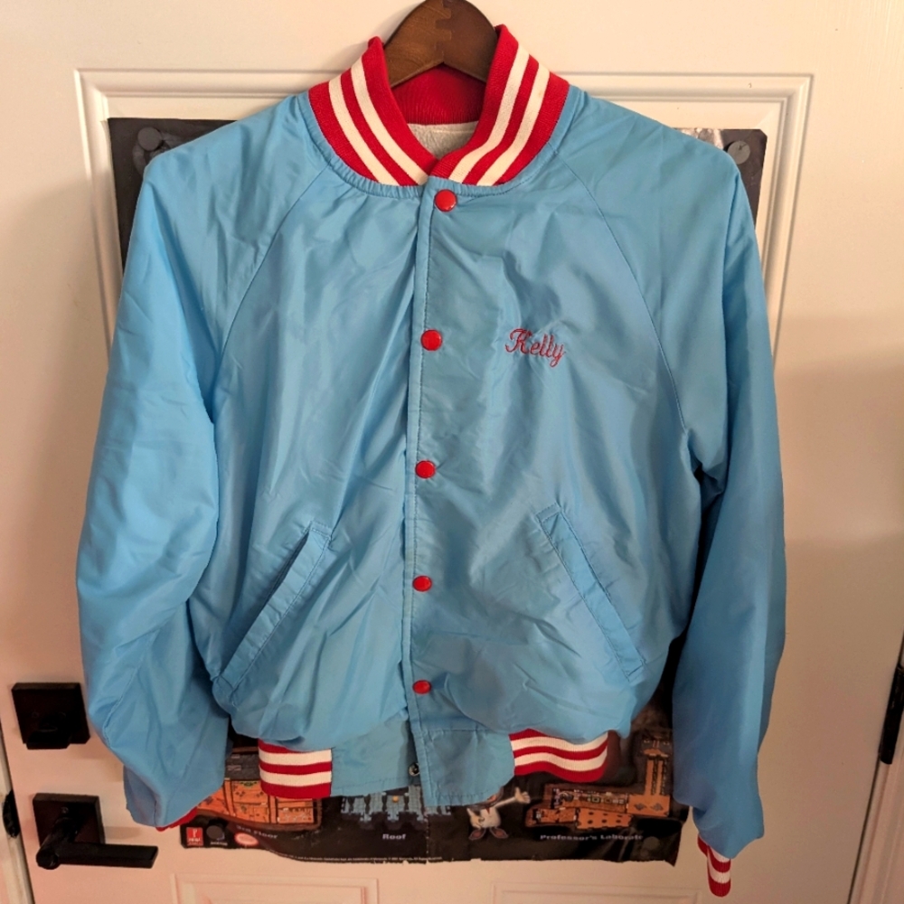 Vtg. "Bobcats" Satin Jacket